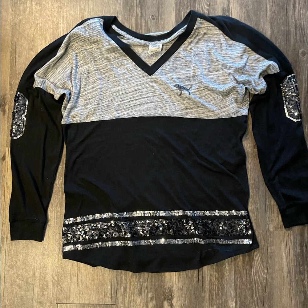 Pink bling Jersey top